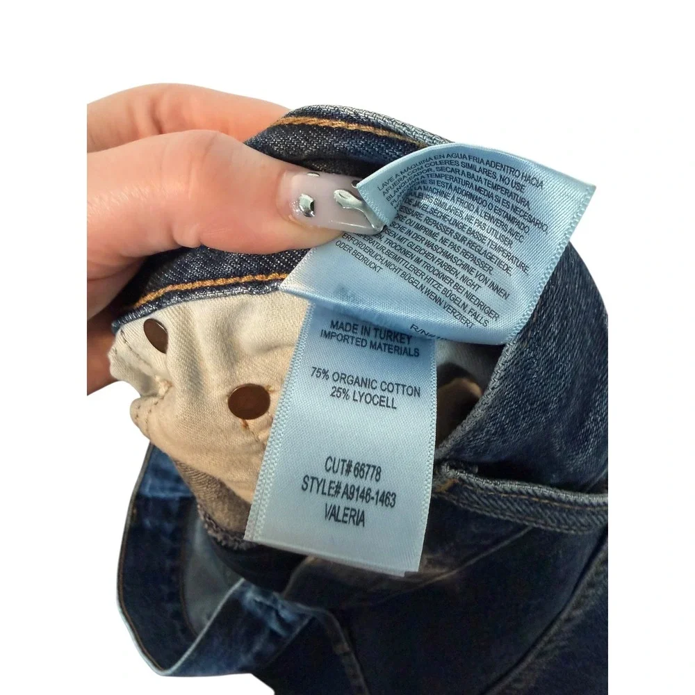 Agolde Valeria High Rise Wide Leg Jeans Medium Indigo Blue Size‎ 30 Baggy Loose